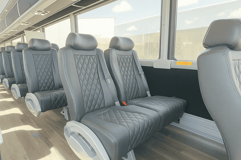 interior of Port Orange Charter Bus charter bus
